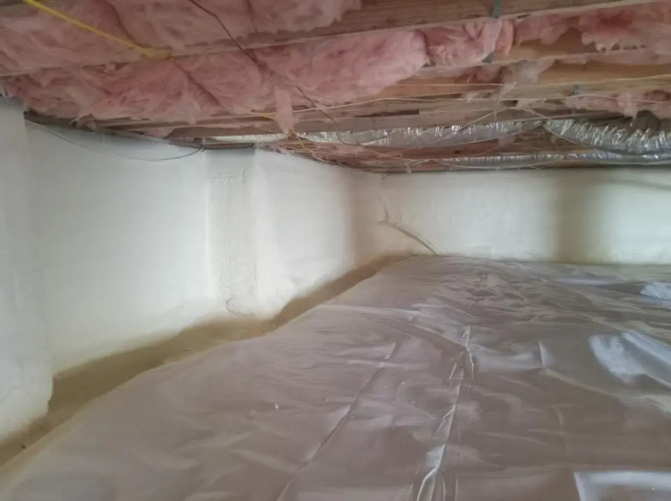 Crawl space encapsulation with closed-cell spray foam for Roof Maintenance in Salida